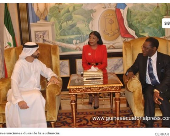 El Presidente de la República recibe al Príncipe de Dubái