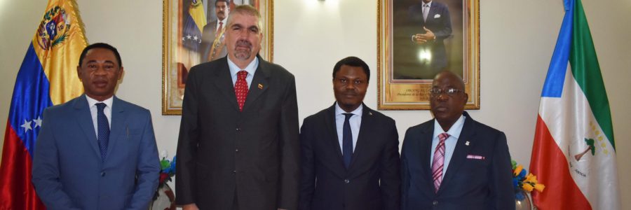 VISITA DEL VICEMINISTRO PARA ÁFRICA, YURI PIMENTEL, A LA EMBAJADA DE GUINEA ECUATORIAL EN CARACAS
