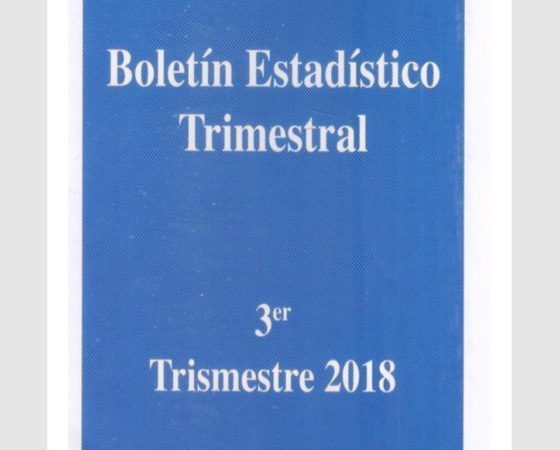 Boletín Estadístico Trimestral 3er Trimestre 2018