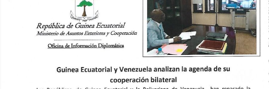 Guinea Ecuatorial y Venezuela analizan la ageda de su cooperación bilateral