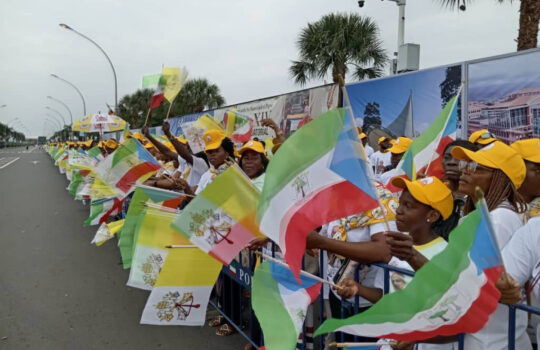 Ambiente previo a la llegada del Papa León XIV a Guinea Ecuatorial