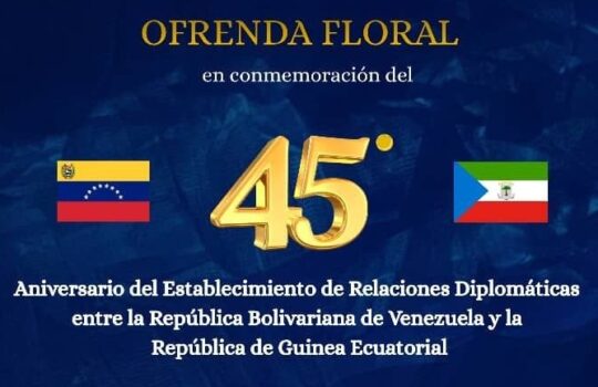 Embajada de Guinea Ecuatorial celebra nuevo año de relaciones binacionales con Venezuela