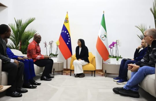 Caracas fue el escenario del encuentro entre la presidenta encargada, Delcy Rodríguez, y nuestra delegación de alto nivel de Guinea Ecuatorial
