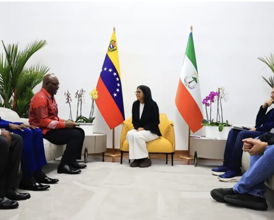 Caracas fue el escenario del encuentro entre la presidenta encargada, Delcy Rodríguez, y nuestra delegación de alto nivel de Guinea Ecuatorial