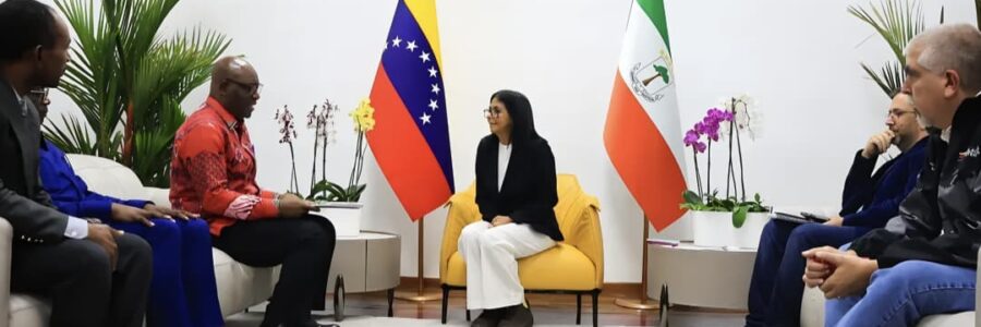 Caracas fue el escenario del encuentro entre la presidenta encargada, Delcy Rodríguez, y nuestra delegación de alto nivel de Guinea Ecuatorial